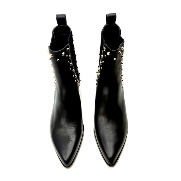MICHAEL MICHAEL KORS Kinlee Astor Studded Leather Ankle Boot Black Size 9.5M NWT - Picture 3 of 7